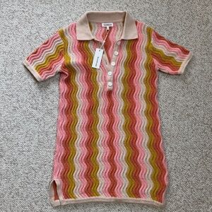 Heartloom Multicolor Wave Knit Swim Coverup